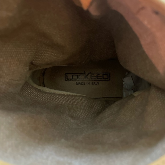 Anthropologie Lockeed tan burnished ankle boots booties. Made in Italy size 37 - Picture 5 of 11